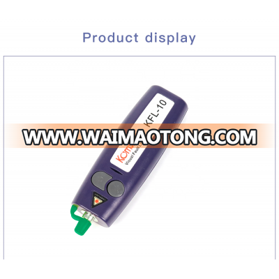 1mw/3~5Km SC,FC,ST and LC Connector available visual fault locator KFL-10 VFL/ Fiber break checker/ Fiber test machine