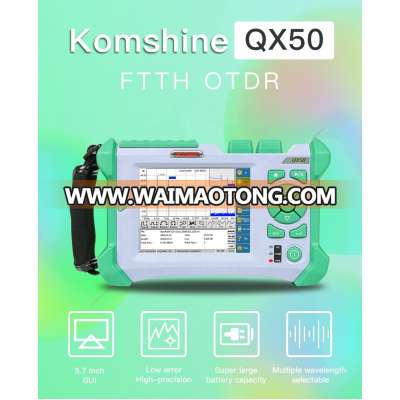 KomShine QX50-M 850/1300 FTTH Fiber Optical MM OTDR Equal to EXFO Optical Reflectometer Testing